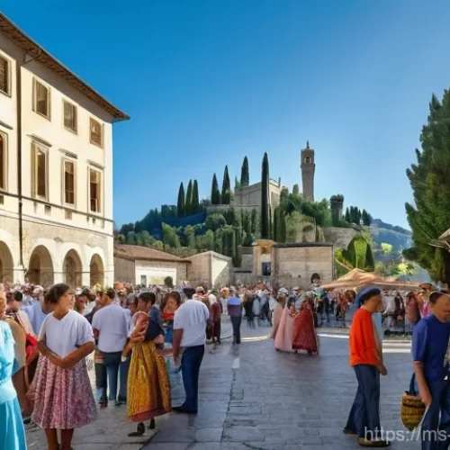 산마리노 내 종교 및 신앙 생활 - **Prompt 1: Grandeur of San Marino's Catholic Heritage**
    "A stunning, realistic wide shot of the...